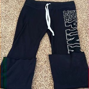 PINK Sweatpants with Flared Bottoms